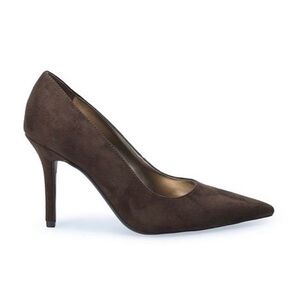 Nine West Gallen Brown Suede Pumps Heels | 8.5M
